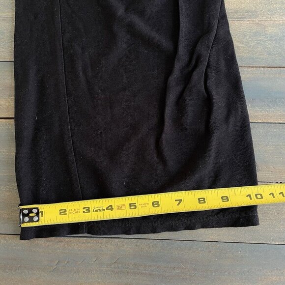 Eileen Fisher Stretchy Wide Straight Leg Viscose Knit Pants Black - SMALL (O7) - Picture 5 of 5